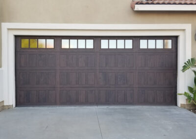 Walnut Stained Garage Doors in San Jose, CA